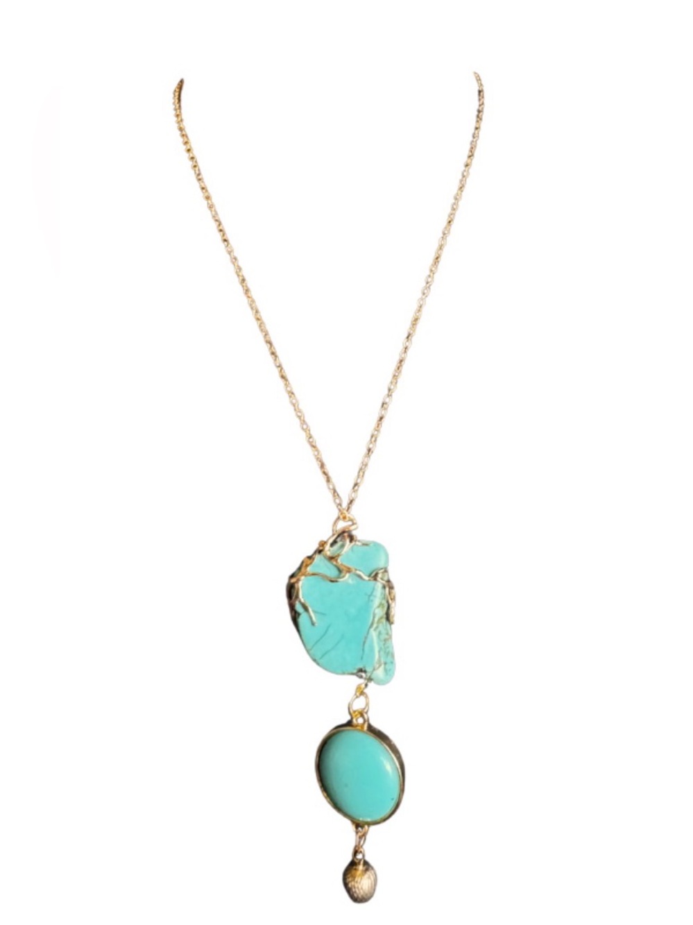 Hand Crafted Turquoise with Gold